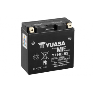 Мото аккумулятор Yuasa 12V 12,6Ah MF VRLA Battery YT14B-BS(сухозаряженный) YT14B-BS фото
