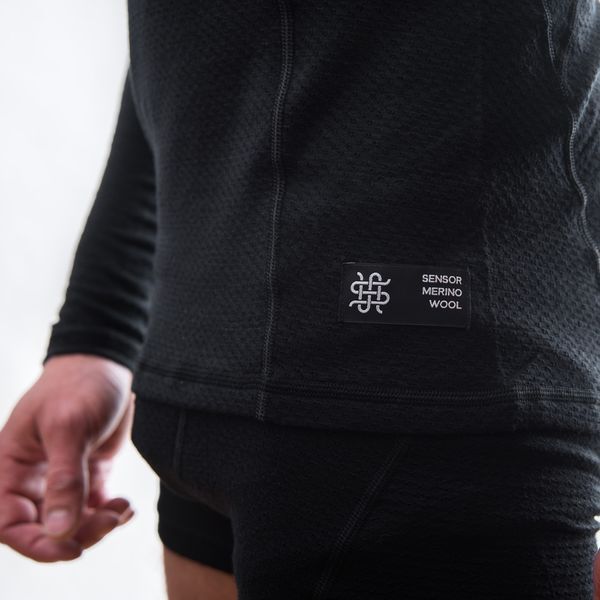 Термофутболка чоловіча Sensor Merino DF LS black 15100021, SM11M-black-XXXL SM11M-black-XXXL фото