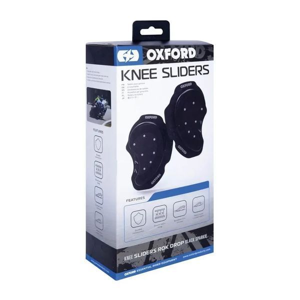Слайдери Oxford Rok Drop Sparkie Knee Sliders Black OX688 фото