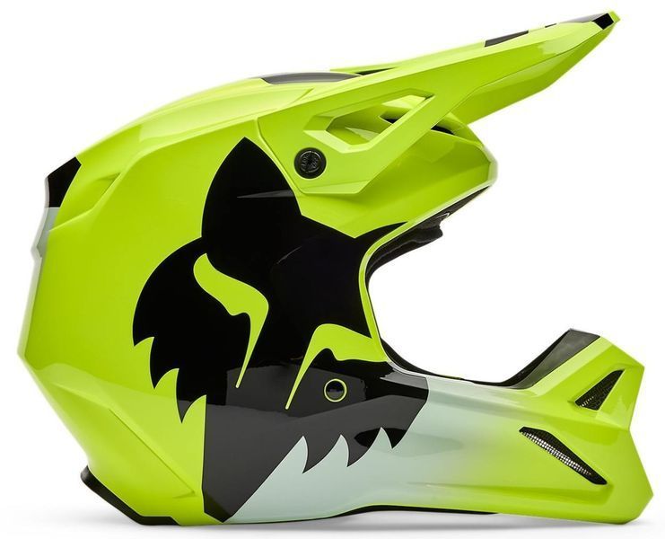 Шолом FOX V1 Helmet - SHIELD [Flo Yellow], L 36385-130-L фото