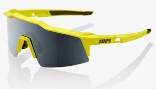 Окуляри 100% SpeedCraft SL Sunglasses [Soft Tact Banana], Mirror Black Lens 61002-004-61 фото