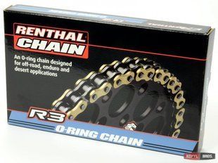 Ланцюг Renthal R3-3 Chain - 520 [Gold], 520-116L / Seal Ring C414 фото