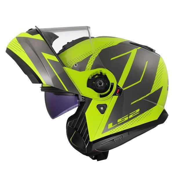Мотошолом LS2 FF908 Strobe 2 Code Hi-Vis Yellow Grey L 569082454L фото