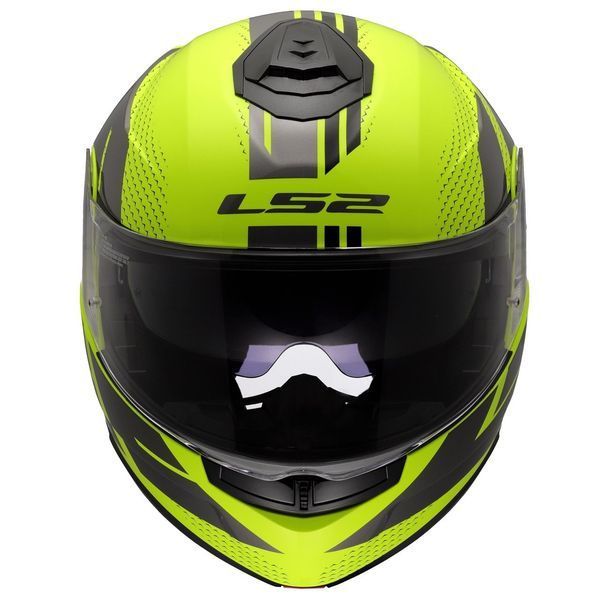 Мотошолом LS2 FF908 Strobe 2 Code Hi-Vis Yellow Grey L 569082454L фото