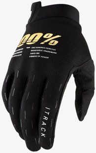 Детские перчатки 100% ITRACK Youth Glove [Black], YL (7) 10009-00002 фото