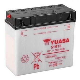 Мото аккумулятор Yuasa 12V 19Ah YuMicron Battery 51913 (сухозаряжений) 51913 фото