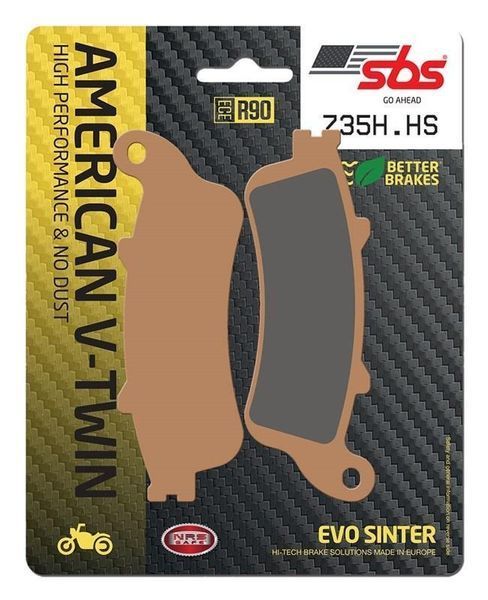Гальмівні колодки SBS High Performance Front Brake Pads, EVO Sinter 735H.HS фото