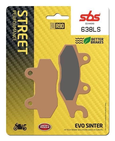 Гальмівні колодки SBS Performance Rear Brake Pads, Sinter 638LS фото