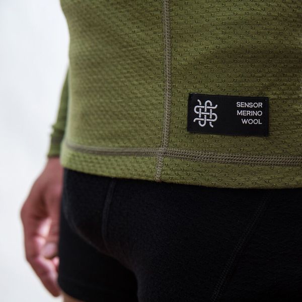 Термофутболка чоловіча Sensor Merino DF LS safari 17200031, SM11M-safari-M SM11M-safari-M фото