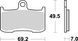 Гальмівні колодки SBS Standard Brake Pads, Ceramic 782HF фото 1
