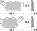 Тормозные колодки SBS Racing Rear Brake Pads, Carbon Tech 881RQ фото 1