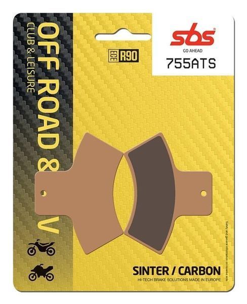 Тормозные колодки SBS Standard Brake Pads, Sinter/Carbon 755ATS фото