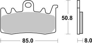 Гальмівні колодки SBS Performance Front Brake Pads, Sinter 900HS фото