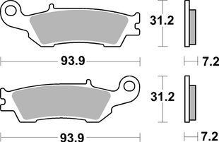 Гальмівні колодки SBS Racing Brake Pads, EVO Sinter/Sinter 840RSI фото