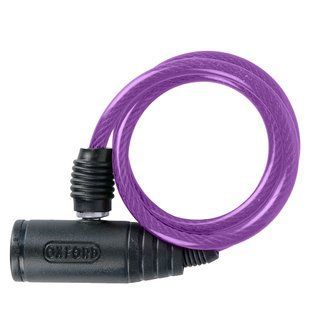 Трос противоугонный Oxford Bumper cable lock Purple 6mm x 600mm OF03 фото