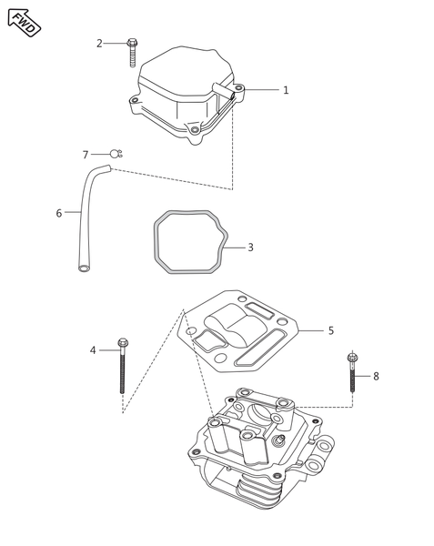 Прокладка кришки головки циліндра Bajaj Boxer 150 JD511010 фото