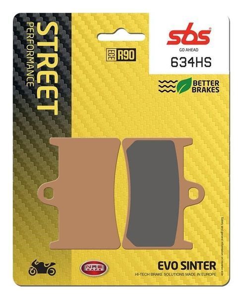 Гальмівні колодки SBS Performance Front Brake Pads, EVO Sinter 634HS фото