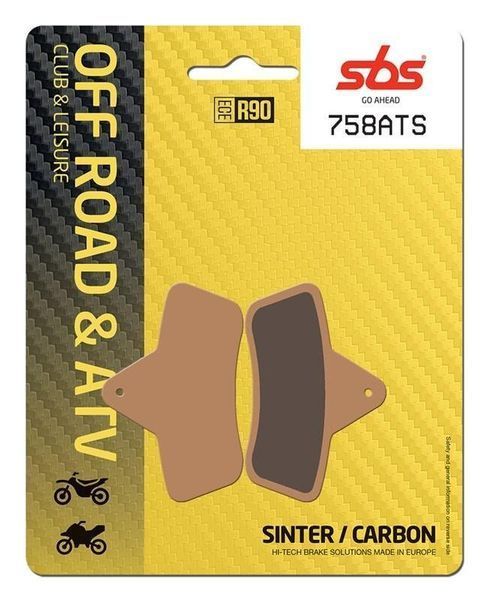 Гальмівні колодки SBS Standard Brake Pads, Sinter/Carbon 758ATS фото