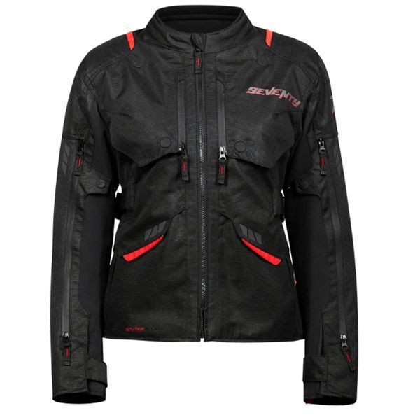 Мотокуртка Seventy JT69 Tanami LADY Black Red XXL SD23069128 фото