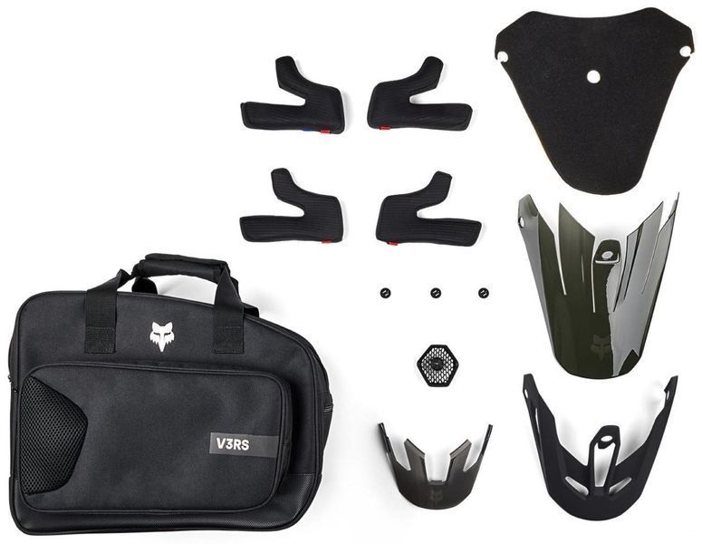 Шлем FOX V3 RS HELMET - SOLID [Matte Black], L 31361-255-L фото
