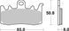 Тормозные колодки SBS Performance Front Brake Pads, Sinter 900HS фото 1