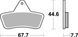 Гальмівні колодки SBS Standard Brake Pads, Sinter/Carbon 758ATS фото 1