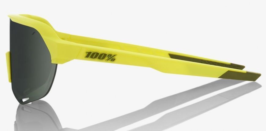 Очки 100% S2 Sunglasses [Soft Tact Banana], Green Lens 61003-004-74 фото
