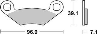 Гальмівні колодки SBS Standard Brake Pads, Sinter/Carbon 642ATS фото