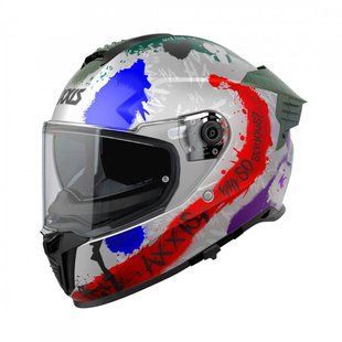 Мотошлем AXXIS HAWK SV EVO Sick Joke A2 Matt Grey XS 4321A220233 фото