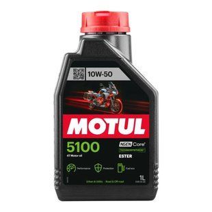 Масло моторное MOTUL 5100 4T SAE 10W50 (1L) 104074 фото