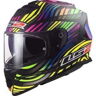 Мотошолом LS2 FF800 Storm 2 Power Matt Black Rainbow (XL) 168003711XL фото