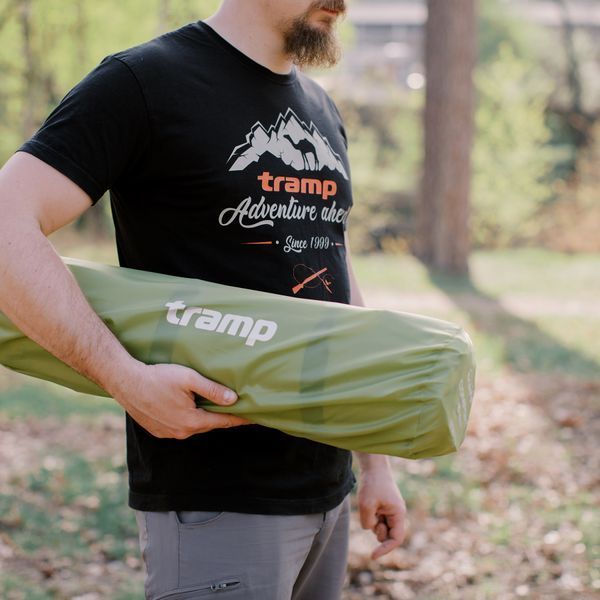 Килимок самонадувний Tramp комфорт з можливістю зістібання olive 190x60x3 UTRI-015 UTRI-015 фото