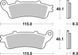 Гальмівні колодки SBS Performance Rear Brake Pads, Sinter 736LS фото 1