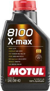 Масло моторное MOTUL 8100 X-max SAE 0W40 (1L) 104531 фото