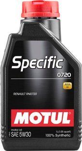 Масло моторное MOTUL Specific 0720 SAE 5W30 (1L) 102208 фото