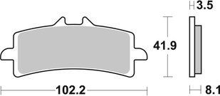 Гальмівні колодки Renthal RC-1 Front Brake Pads, Sintered BP-518-HHP фото