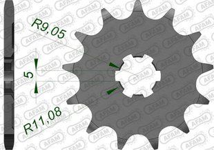 Звезда AFAM 520 Sprocket - Kawasaki, 12z 24201-12 фото