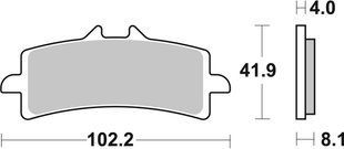 Гальмівні колодки SBS Performance Front Brake Pads, EVO Sinter 901HS фото