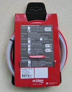 Набор оплеток и тросов Ashima Action [Red], Gear &Oslash;1.2 mm AM-UDS-K1-KB-RD фото