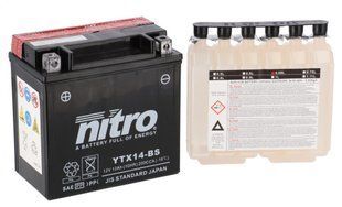 Акумулятор NITRO AGM Open Battery [12 Ah], CCA 200 (A) NTX14-BS фото