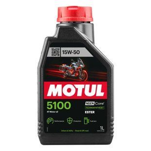 Масло моторное MOTUL 5100 4T SAE 15W50 (1L) 104080 фото