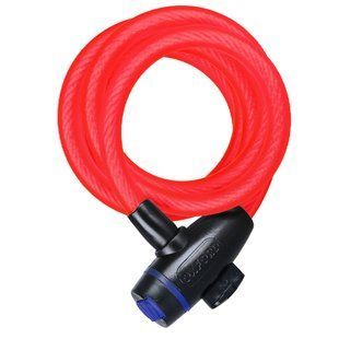 Трос противоугонный Oxford Cable Lock 12mm x 1800mm Red OF249 фото