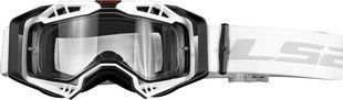 Окуляри LS2 Aura Enduro Series Goggle Black White with Clear Visor 7201003002 фото