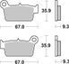 Тормозные колодки SBS Racing Brake Pads, EVO Sinter/Sinter 790RSI фото 1