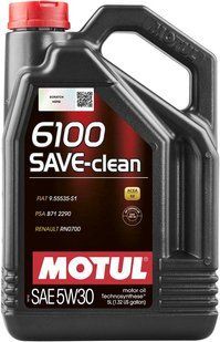 Масло моторное MOTUL 6100 Save-clean SAE 5W30 (5L) 107968 фото