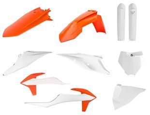 Пластик Polisport MX kit - KTM (19-) [Orange/White], KTM 91012 фото