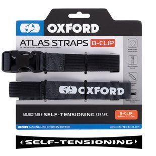 Ремни Oxford Atlas B-Clip 26mm x 2.0M Asphalt (Pair) OX322 фото