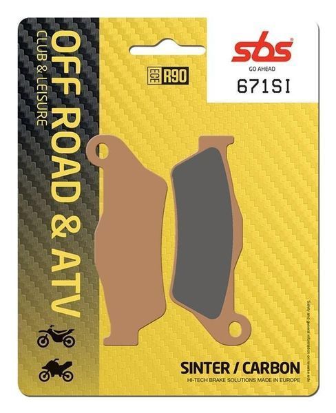 Тормозные колодки SBS Sport Brake Pads, Sinter/Carbon 671SI фото