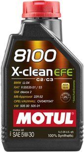 Масло моторное MOTUL 8100 X-clean EFE SAE 5W30 (1L) 109470 фото