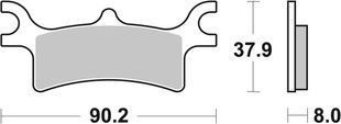 Гальмівні колодки SBS Standard Brake Pads, Sinter/Carbon 787ATS фото